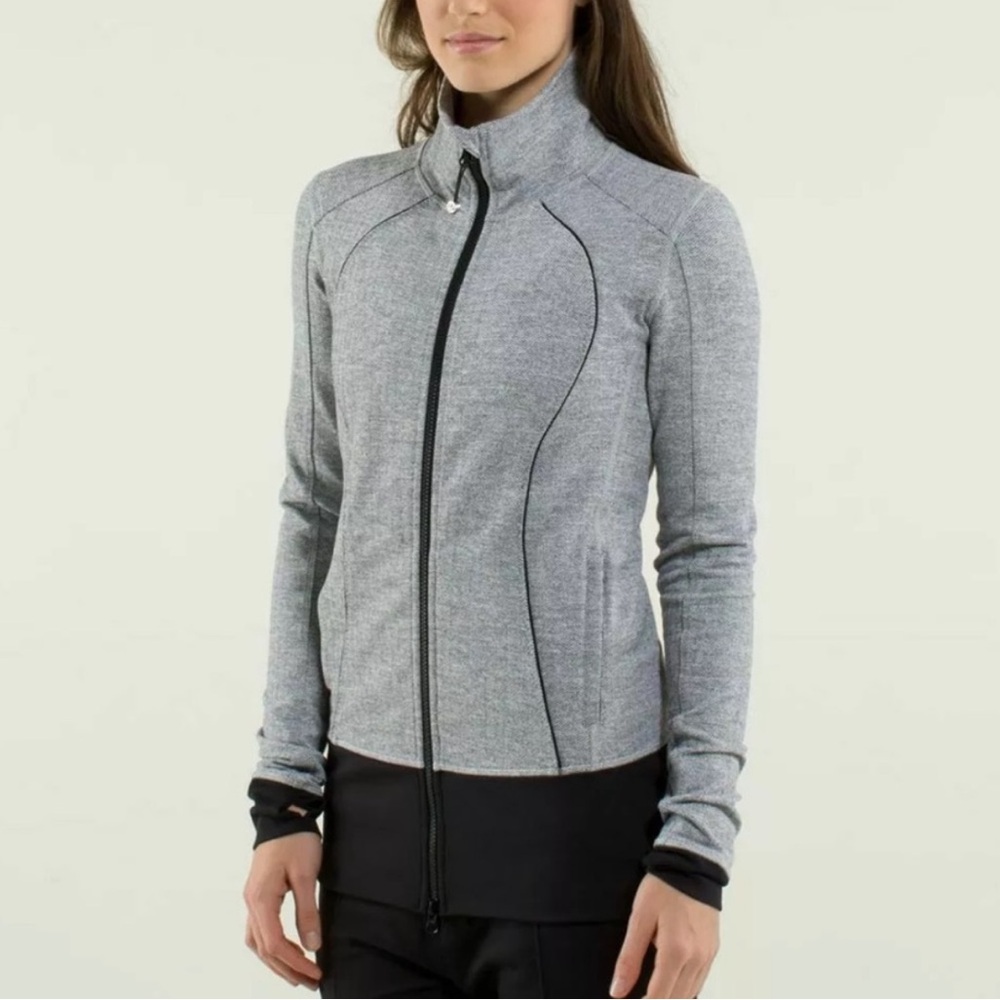 NWT LULULEMON Nice Asana Jacket Herringbone  Size 6